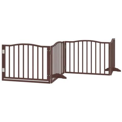 vidaXL Cancello Cani Porta Pieghevole Marrone 4 Pannelli 320cm Pioppo, cancello per animali domestici, cancello per cani, cancello per cuccioli per scale vidaXL Cancello Cani Porta Pieghevole Marrone 4 Pannelli 320cm Pioppo, cancello per animali domestici, cancello per cani, cancello per cuccioli per scale