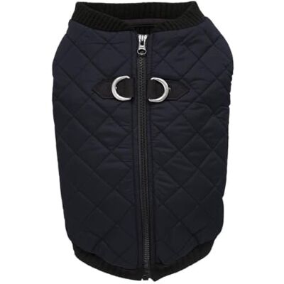 GOOBY Bomber Gilet a Quadri per Cani, alla Moda, con Elastico sul Petto GOOBY Bomber Gilet a Quadri per Cani, alla Moda, con Elastico sul Petto