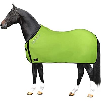 Horses , Coperta per Cavallo in Pile, Modello Basic, Morbida e Comoda, ideale per Trasporto e Dopo Lavoro, Verde Lime 128 cm Horses , Coperta per Cavallo in Pile, Modello Basic, Morbida e Comoda, ideale per Trasporto e Dopo Lavoro, Verde Lime 128 cm