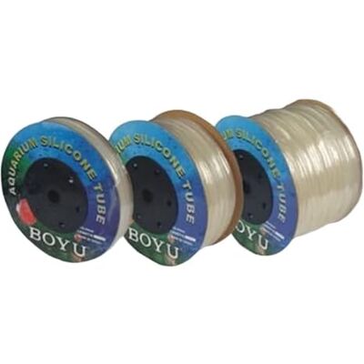 AQUAFORTE Tubo d'Aria 4 x 6 mm Silicone 100 m, Trasparente AQUAFORTE Tubo d'Aria 4 x 6 mm Silicone 100 m, Trasparente