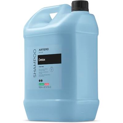 ARTERO Detox shampoo per cani 5 litri al carbone attivo Formato salone, pulizia profonda, sgrassante, anti-inquinamento, uso professionale in toelettatura, profumo agrumato ARTERO Detox shampoo per cani 5 litri al carbone attivo Formato salone, pulizia profonda, sgrassante, anti-inquinamento, uso professionale in toelettatura, profumo agrumato