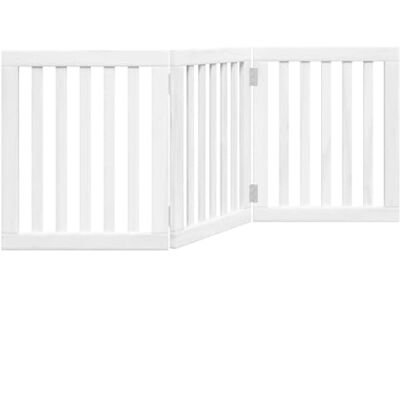 vidaXL Cancello per Cani Pieghevole 3 Pannelli Bianco 150 cm Pioppo, cancello per animali domestici, cancello di sicurezza per cani, cancello per cuccioli per scale vidaXL Cancello per Cani Pieghevole 3 Pannelli Bianco 150 cm Pioppo, cancello per animali domestici, cancello di sicurezza per cani, cancello per cuccioli per scale