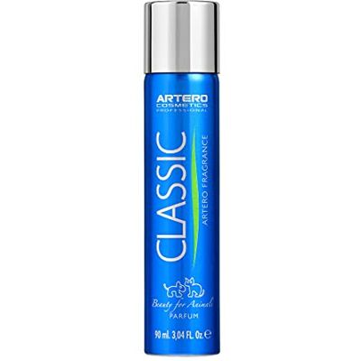 ARTERO Classic profumo per cani e gatti fragranza elegante 90 ml Nota delicata e sobria, spray per la finitura in toelettatura, persistente sul mantello, cosmetica vegana ARTERO Classic profumo per cani e gatti fragranza elegante 90 ml Nota delicata e sobria, spray per la finitura in toelettatura, persistente sul mantello, cosmetica vegana