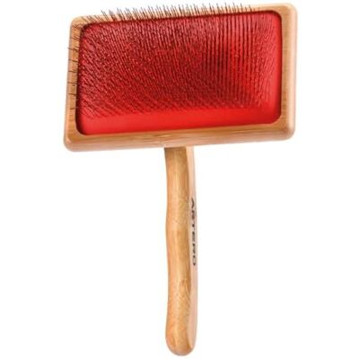 ARTERO Juliet Cardatore per Cani e Gatti Punta Lunga Taglia L Spazzola Slicker per Pelo Lungo, Nodi e Sottopelo, Manico in Bambù, Nature Collection ARTERO Juliet Cardatore per Cani e Gatti Punta Lunga Taglia L Spazzola Slicker per Pelo Lungo, Nodi e Sottopelo, Manico in Bambù, Nature Collection