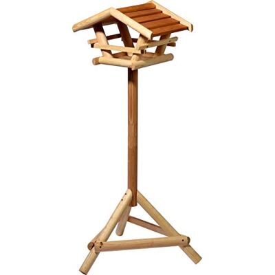 dobar ® Green Label Mangiatoia per uccelli resistente alle intemperie, con supporto, per esterni, in giardino o balcone, 50 x 50 x 103 cm, colore marrone dobar ® Green Label Mangiatoia per uccelli resistente alle intemperie, con supporto, per esterni, in giardino o balcone, 50 x 50 x 103 cm, colore marrone