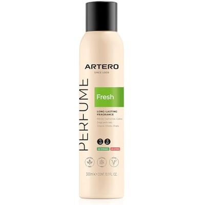ARTERO Fresh profumo per cani e gatti fragranza fresca 300 ml Formato toelettatura, note di legno, vaniglia e muschio, spray per la finitura, persistente sul mantello ARTERO Fresh profumo per cani e gatti fragranza fresca 300 ml Formato toelettatura, note di legno, vaniglia e muschio, spray per la finitura, persistente sul mantello