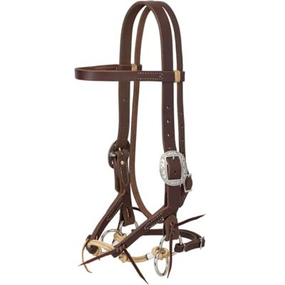 Weaver Leather Justin Dunn Briglia Senza morsi oliata Canyon Rose, 2,5 cm Weaver Leather Justin Dunn Briglia Senza morsi oliata Canyon Rose, 2,5 cm