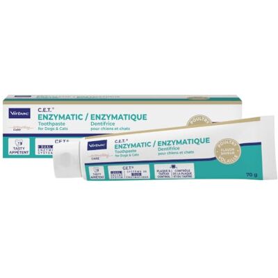 Virbac Dentifricio Enzimatico per Cani e Gatti Dentifricio per Cani e Gatti per la Rimozione di Placca e Tartaro e Rinfrescatore di Alito per Animali Domestici 70g Virbac Dentifricio Enzimatico per Cani e Gatti Dentifricio per Cani e Gatti per la Rimozione di Placca e Tartaro e Rinfrescatore di Alito per Animali Domestici 70g