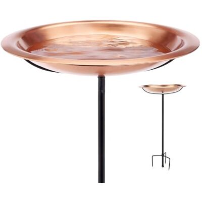 Good Directions Matte Copper Bird Bath on Garden Pole 18 Good Directions Matte Copper Bird Bath on Garden Pole 18