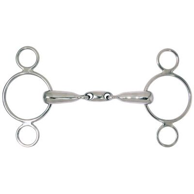 PFIFF , Morso a 3 Anelli con Doppio snodo, Argento (Argent), 14,5 cm PFIFF , Morso a 3 Anelli con Doppio snodo, Argento (Argent), 14,5 cm