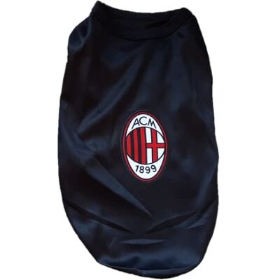 ACM 1899 AC Milan Maglietta per Cani e Gatti, Tshirt Unisex Adulto, Nero, S ACM 1899 AC Milan Maglietta per Cani e Gatti, Tshirt Unisex Adulto, Nero, S