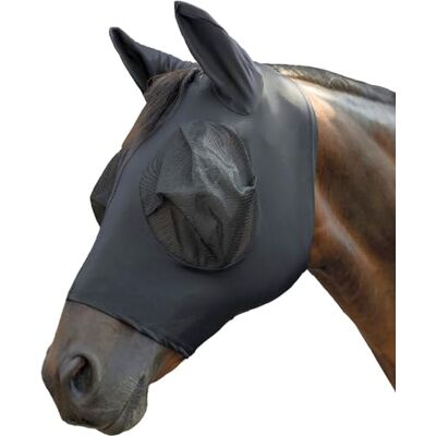 HKM Essentials Maschera antimosche Nero Pony HKM Essentials Maschera antimosche Nero Pony