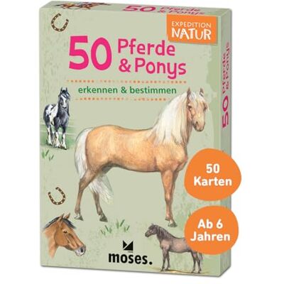 Kessel, Carola von .Expedition Natur, 50 Pferde und Ponys, set di schede di riconoscimento. Con appassionanti domande a quiz (versione tedesca) Kessel, Carola von .Expedition Natur, 50 Pferde und Ponys, set di schede di riconoscimento. Con appassionanti domande a quiz (versione tedesca)