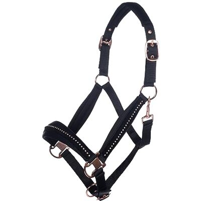 HKM Berry Cavezza Nero/Oro Rosa Pony HKM Berry Cavezza Nero/Oro Rosa Pony