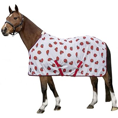 HKM Ladybug 1230 Coperta per Cavalli, Colore: Bianco/Rosso HKM Ladybug 1230 Coperta per Cavalli, Colore: Bianco/Rosso