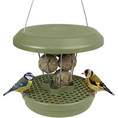 SWISSINNO Mangiatoia per Uccellini da Esterno "Lucerne" SMART BIRDS Casetta da Appendere Resistente per Palline di Grasso Anti-topi e ratti Salvia SWISSINNO Mangiatoia per Uccellini da Esterno "Lucerne" SMART BIRDS Casetta da Appendere Resistente per Palline di Grasso Anti-topi e ratti Salvia