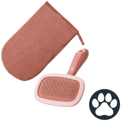 Fackelmann Set Spazzola per Cani e Gatti con Guanto Rimuovi Peli, Spazzola Sottopelo con Testina Rotante e Guanto Cattura Peli in Poliestere per Tessuti, Accessori Pulizia Casa Fackelmann Set Spazzola per Cani e Gatti con Guanto Rimuovi Peli, Spazzola Sottopelo con Testina Rotante e Guanto Cattura Peli in Poliestere per Tessuti, Accessori Pulizia Casa