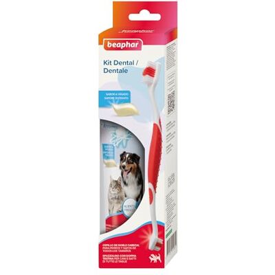 Beaphar , Kit 1 Dentifricio + 1 Spazzolino per Cani e Gatti, Protezione Completa Contro Placca e Tartaro, Adatto a Tutte le Taglie, Cura Quotidiana e Pulizia Efficace Beaphar , Kit 1 Dentifricio + 1 Spazzolino per Cani e Gatti, Protezione Completa Contro Placca e Tartaro, Adatto a Tutte le Taglie, Cura Quotidiana e Pulizia Efficace