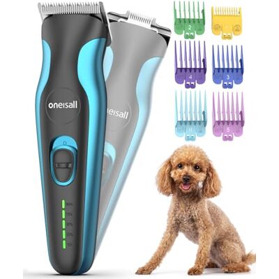 oneisall Tosatrice per cani professionale 2 in 1, Rasoio per cani e gatti per pelo lungo, Macchinetta per cani per testa, zampe, occhi, orecchie, viso oneisall Tosatrice per cani professionale 2 in 1, Rasoio per cani e gatti per pelo lungo, Macchinetta per cani per testa, zampe, occhi, orecchie, viso
