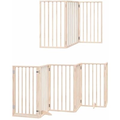 vidaXL Cancello per Cani con Porta Pieghevole 9 Pannelli 450 cm Pioppo vidaXL Cancello per Cani con Porta Pieghevole 9 Pannelli 450 cm Pioppo