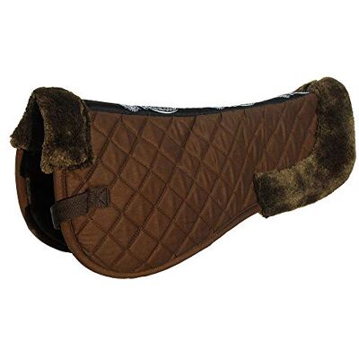 Rhinegold Sottosella da Equitazione in Cotone, di Lusso, con Pelliccia Sintetica, Bordi rifiniti e Cinghie di Ricambio per Circonferenza, Attrezzatura per Cavalli e Pony Rhinegold Sottosella da Equitazione in Cotone, di Lusso, con Pelliccia Sintetica, Bordi rifiniti e Cinghie di Ricambio per Circonferenza, Attrezzatura per Cavalli e Pony