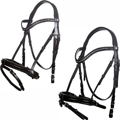 HKM Kaja Trensen 9100 Pedana per pony, colore: Nero HKM Kaja Trensen 9100 Pedana per pony, colore: Nero