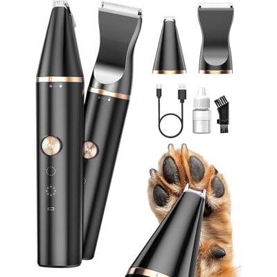 oneisall Tosatrice per Toelettatura Cani Gatti Tosatore per Cani per tagliare i peli del cane intorno a zampe, occhi, orecchie, viso oneisall Tosatrice per Toelettatura Cani Gatti Tosatore per Cani per tagliare i peli del cane intorno a zampe, occhi, orecchie, viso