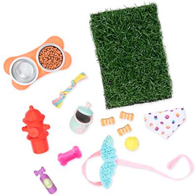 Glitter Girls Set di Giochi per Animali GG Set di Accessori per Animali Domestici Ciotole per Cani e bocconcini Guinzaglio per Cani, Collare, Erba, idrante 3 Anni + Glitter Girls Set di Giochi per Animali GG Set di Accessori per Animali Domestici Ciotole per Cani e bocconcini Guinzaglio per Cani, Collare, Erba, idrante 3 Anni +