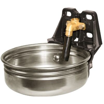Kerbl in Acciaio Inox Bacino E21 Tubo con valvola, 1/2 di Collegamento Kerbl in Acciaio Inox Bacino E21 Tubo con valvola, 1/2 di Collegamento