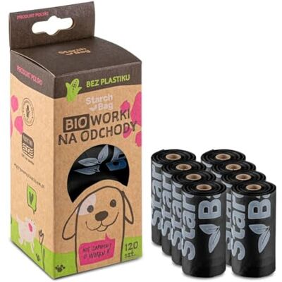 STARCHBAG BIO - Kotbeutel - 120 Stück - Pet Waste Bags STARCHBAG BIO - Kotbeutel - 120 Stück - Pet Waste Bags