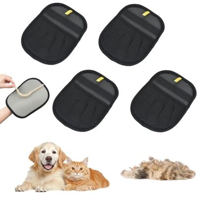 OTraki 4 Pezzi Guanto Peli Gatto e Cane,Guanti Magnetici in Pelliccia Ispessito per Cani e Gatti Con Forte Forza Elettrostatica per la Rimozione dei Peli di Animali Domestici la Pulizia dei Tappeti OTraki 4 Pezzi Guanto Peli Gatto e Cane,Guanti Magnetici in Pelliccia Ispessito per Cani e Gatti Con Forte Forza Elettrostatica per la Rimozione dei Peli di Animali Domestici la Pulizia dei Tappeti