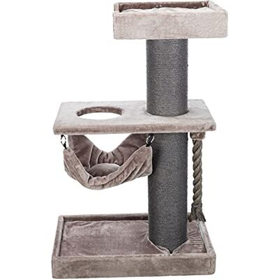 TRIXIE Dasio Gatto Torre, 82 cm, Colore: Grigio Chiaro/Marrone TRIXIE Dasio Gatto Torre, 82 cm, Colore: Grigio Chiaro/Marrone