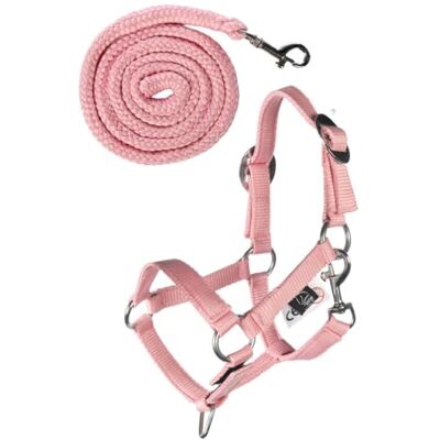 HKM Hobby Horsing Basic Cavezza E Corda Rosa One Size HKM Hobby Horsing Basic Cavezza E Corda Rosa One Size