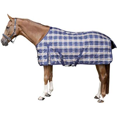 HKM Check 145 Coperta invernale, colore: Blu scuro HKM Check 145 Coperta invernale, colore: Blu scuro