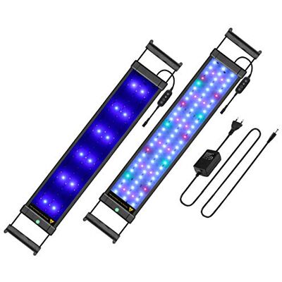 BELLALICHT Plant Illuminazione a LED per acquario, con supporto regolabile, timer, dimmerabile, per piante acquatiche e acqua dolce, 16 W, 3 modalità, bianco, blu, rosso, verde, 50-70 cm BELLALICHT Plant Illuminazione a LED per acquario, con supporto regolabile, timer, dimmerabile, per piante acquatiche e acqua dolce, 16 W, 3 modalità, bianco, blu, rosso, verde, 50-70 cm