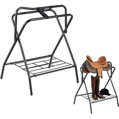 VEVOR Supporto per Sella Pieghevole, Supporto per Sella per Cavallo Indipendente in Acciaio, Supporto per Coperta per Selle Inglesi e Western, Deposito per Finimenti, 2 Pezzi Nero 711 x 482 x 952 mm VEVOR Supporto per Sella Pieghevole, Supporto per Sella per Cavallo Indipendente in Acciaio, Supporto per Coperta per Selle Inglesi e Western, Deposito per Finimenti, 2 Pezzi Nero 711 x 482 x 952 mm