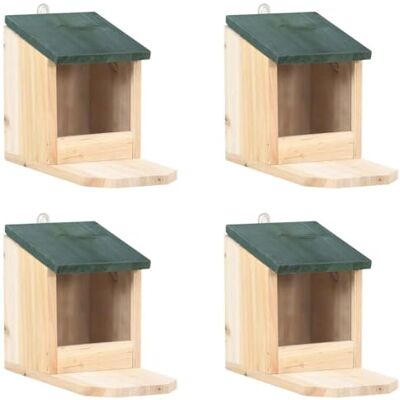 vidaXL Case per scoiattoli 4 pezzi legno di abete beige - Casa di scoiattolo vidaXL Case per scoiattoli 4 pezzi legno di abete beige - Casa di scoiattolo