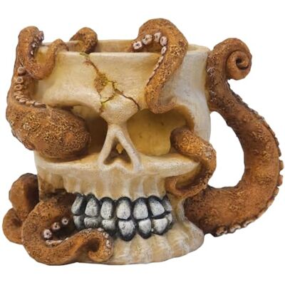Nobby Aqua Ornaments Teschio con OTTOPUS 12,7 x 10 x 10,3 cm Nobby Aqua Ornaments Teschio con OTTOPUS 12,7 x 10 x 10,3 cm