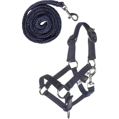 HKM Hobby Horsing Basic Cavezza E Corda Blu Scuro One Size HKM Hobby Horsing Basic Cavezza E Corda Blu Scuro One Size