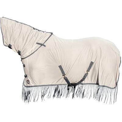 HKM Fringes Style c. staccabile Coperta antimosche Argento/Grigio 165 HKM Fringes Style c. staccabile Coperta antimosche Argento/Grigio 165