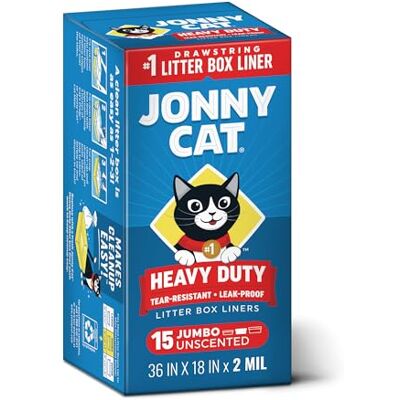JONNY CAT Fodere per lettiera, resistenti, Jumbo, 15 pezzi JONNY CAT Fodere per lettiera, resistenti, Jumbo, 15 pezzi