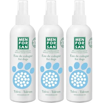 MENFORSAN - Talco per cani - 125 ml - confezione da 3 - Cologne MENFORSAN - Talco per cani - 125 ml - confezione da 3 - Cologne