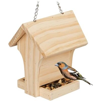 Relaxdays - Feeder-01 - Legno naturale - Bird feeder Relaxdays - Feeder-01 - Legno naturale - Bird feeder