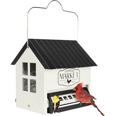 Squirrel Shield Nature's Way Mangiatoia per uccelli Hopper, confezione singola Squirrel Shield Nature's Way Mangiatoia per uccelli Hopper, confezione singola