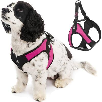 GOOBY Imbracatura Step-in Easy Fit, Leggera e Confortevole, Grande, Rosa Acceso GOOBY Imbracatura Step-in Easy Fit, Leggera e Confortevole, Grande, Rosa Acceso