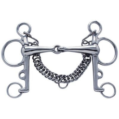 PFIFF , Morso Pelham snodato, Argento (Argent), 14,5 cm PFIFF , Morso Pelham snodato, Argento (Argent), 14,5 cm