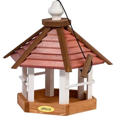 dobar ® Green Label Grande casetta per uccelli autunnali da appendere – Mangiatoia per uccelli selvatici – Mangiatoia per uccelli selvatici – 33,5 x 29 x 34 cm – Marrone/Rosso/Bianco dobar ® Green Label Grande casetta per uccelli autunnali da appendere – Mangiatoia per uccelli selvatici – Mangiatoia per uccelli selvatici – 33,5 x 29 x 34 cm – Marrone/Rosso/Bianco