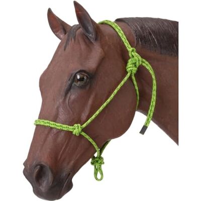 Tough 1 Poly Rope Tied Halter, , Neon Green, Cavallo Tough 1 Poly Rope Tied Halter, , Neon Green, Cavallo