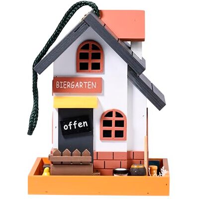 dobar ® Piccola casetta per uccelli da appendere – Casetta per uccelli colorata in legno, decorazione per il giardino, 18 x 18 x 19 cm, multicolore dobar ® Piccola casetta per uccelli da appendere – Casetta per uccelli colorata in legno, decorazione per il giardino, 18 x 18 x 19 cm, multicolore