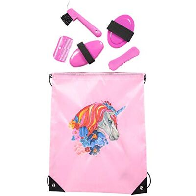 PFIFF 102790 Set per la pulizia dei cavalli, colore: Rosa PFIFF 102790 Set per la pulizia dei cavalli, colore: Rosa